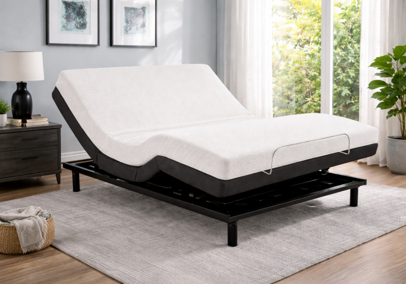Chambre moderne avec lit ajustable : inspiration chambre