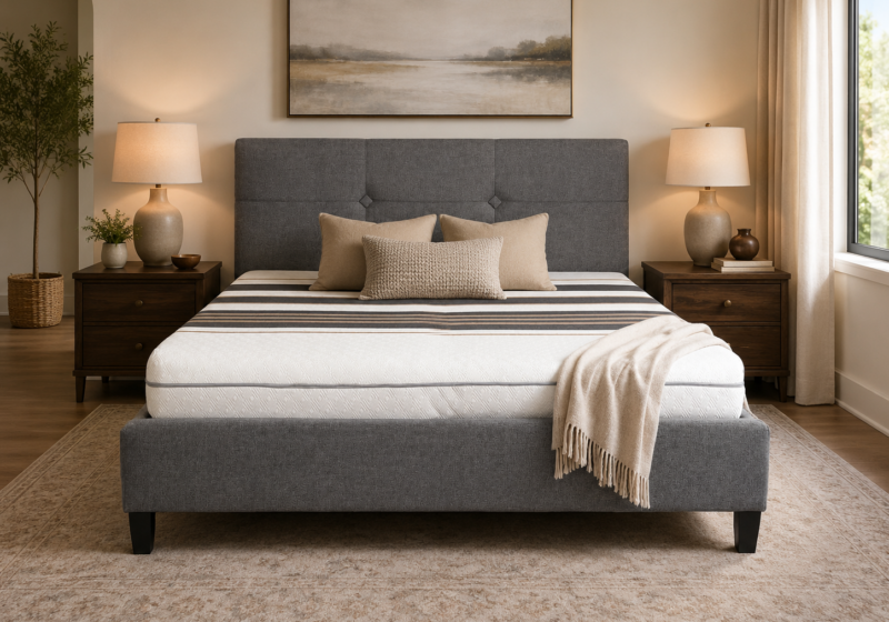 Chambre moderne chaleureuse et accueillante : inspiration chambre