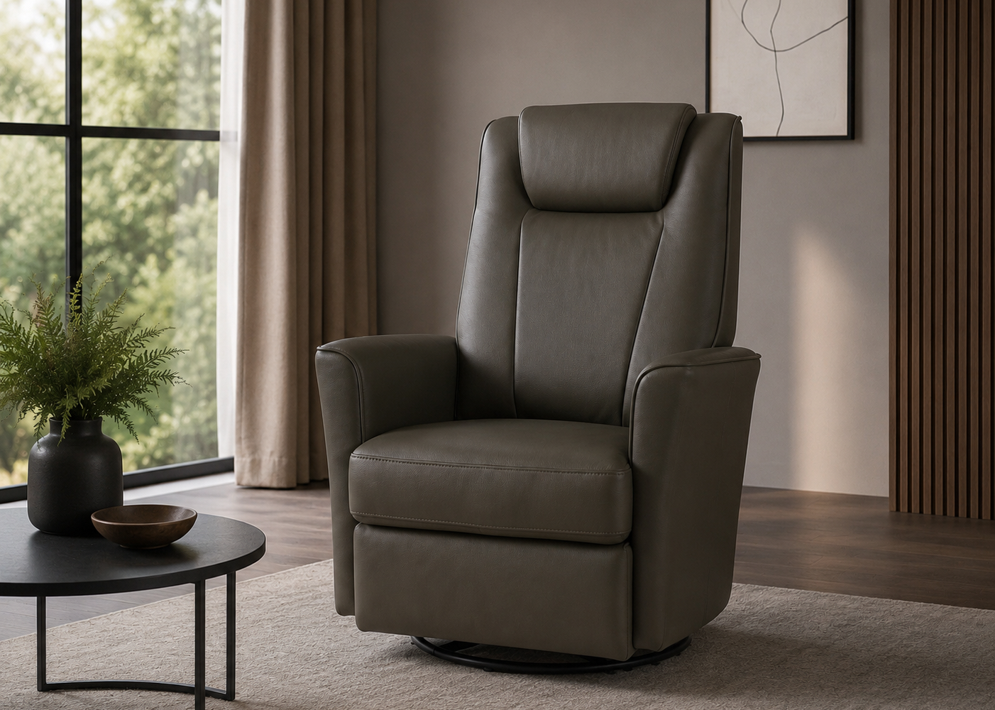 Salon moderne et épuré avec fauteuil : inspiration salon