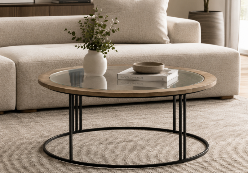 Salon moderne et épuré avec table basse : inspiration salon