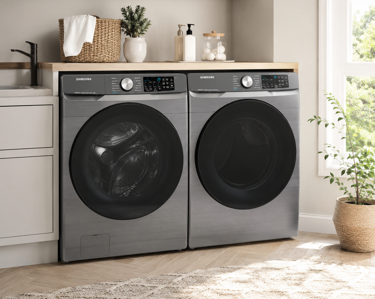 Salon de lavage moderne et lumineux : inspiration salon
