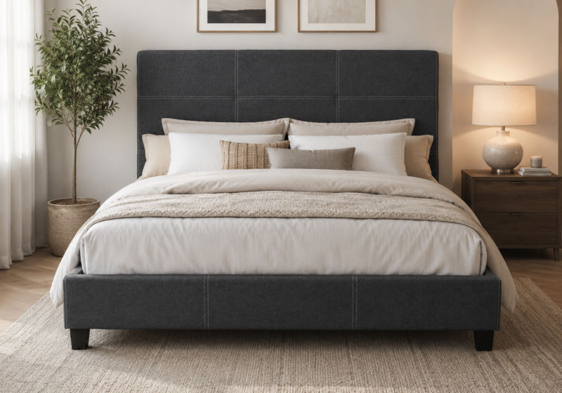 Chambre moderne et apaisante avec lit : inspiration chambre
