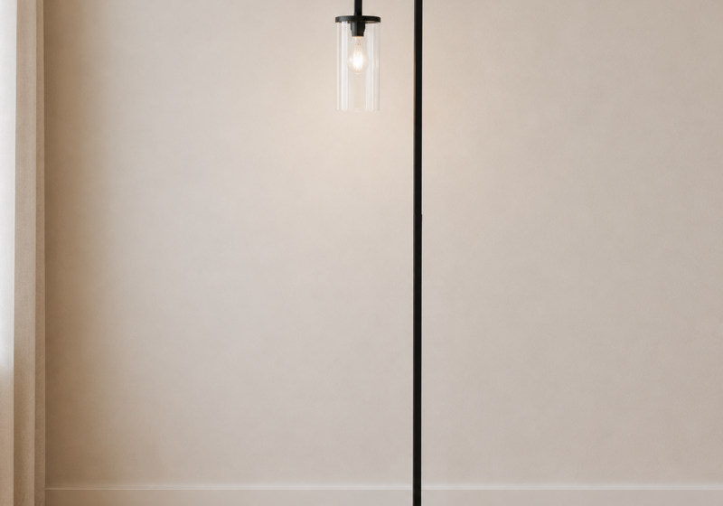 Lampe minimaliste en lumière douce : inspiration décoration