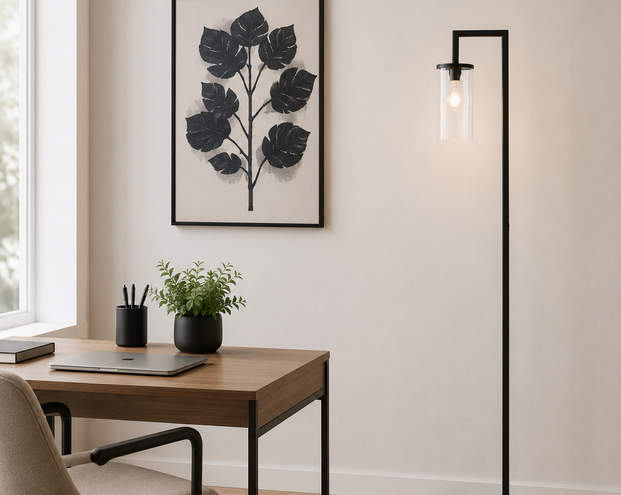 Coin bureau moderne et minimaliste : inspiration bureau