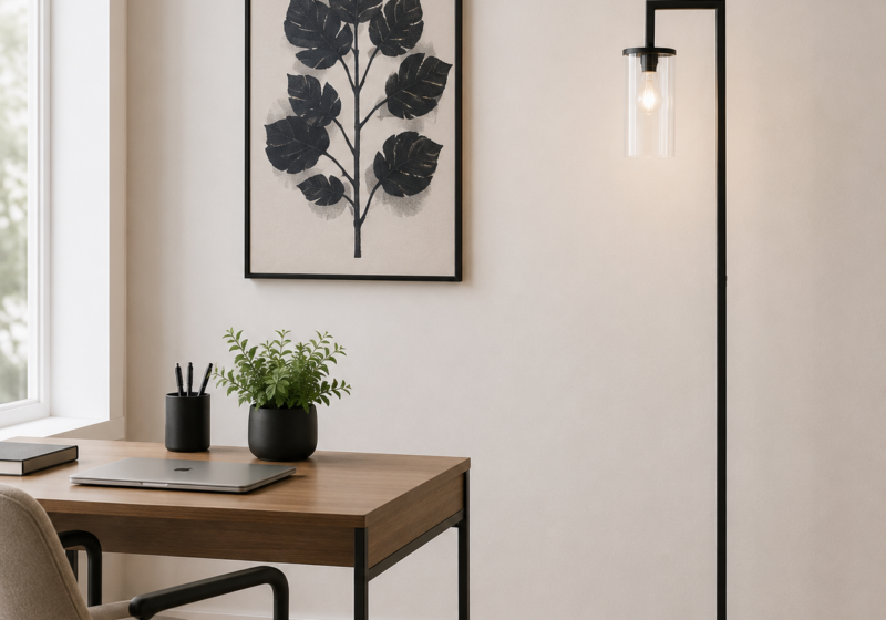 Coin bureau moderne et minimaliste : inspiration bureau