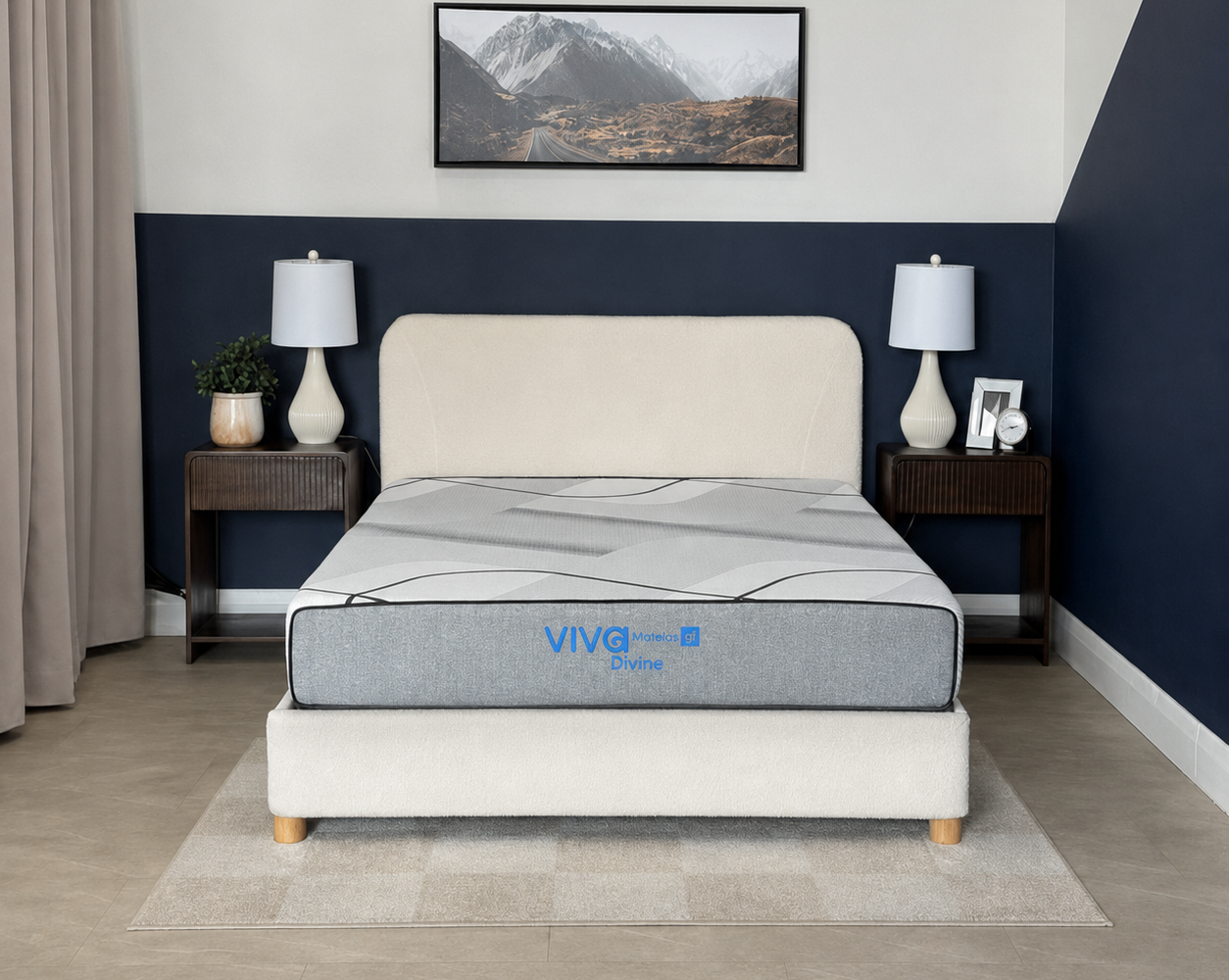 Chambre moderne aux tons neutres : inspiration chambre