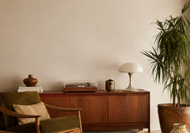 Coin tranquille au style mid-century moderne : inspiration coin lecture