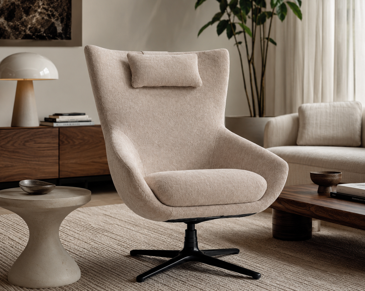 Salon moderne et douillet lumineux : inspiration salon