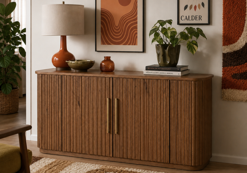 Salon moderne en tons terreux chaleureux : inspiration salon