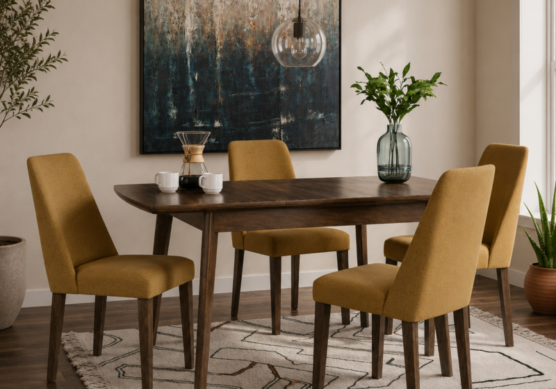 Salle à manger scandinave chaleureuse et épurée : inspiration salle à manger