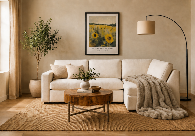 Créer un salon minimaliste qui reste chaleureux en automne