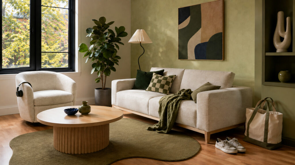 Vert forêt, olive ou pistache : quel vert choisir en 2026? : mobilier, lumière et couleurs