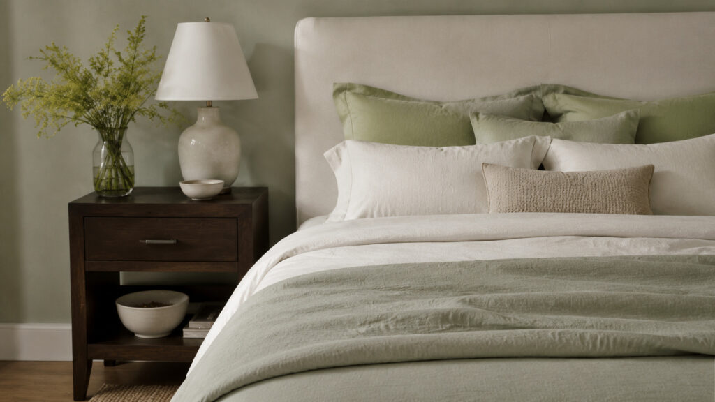 Du vert sauge au pistache : pourquoi la palette change : mobilier, lumière et couleurs