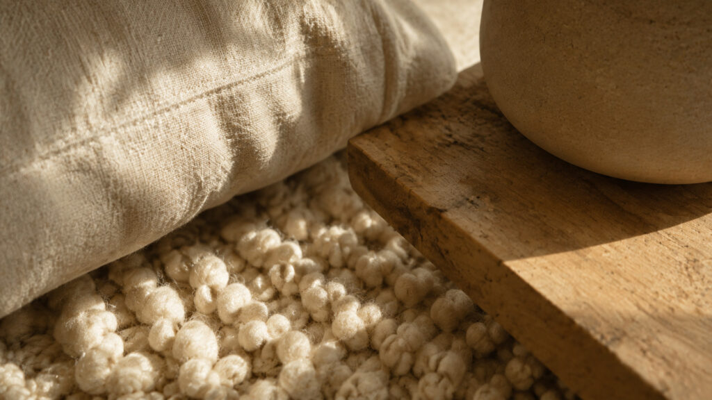 Comment superposer les textures sans surcharger la pièce – matières et détails