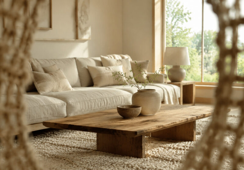 Comment superposer les textures sans surcharger la pièce, inspiration salon