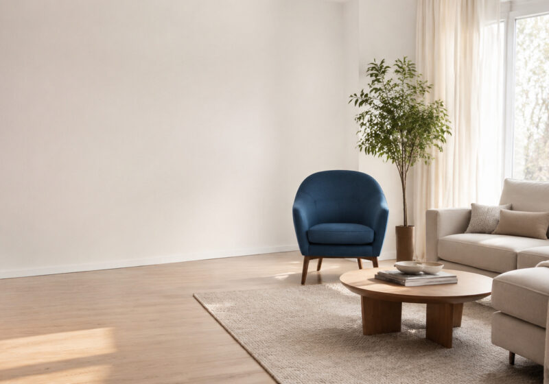 Le bleu en décoration : une touche fraîche sans refaire toute la pièce