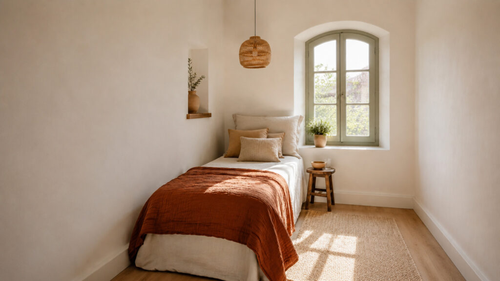 Créer une chambre d’invités d’inspiration méditerranéenne : mobilier, lumière et couleurs