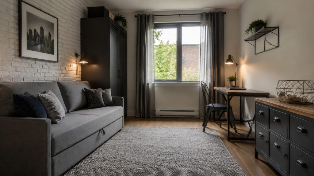 Transformer un bureau en chambre d’invités sans perdre sa fonction : matières et détails