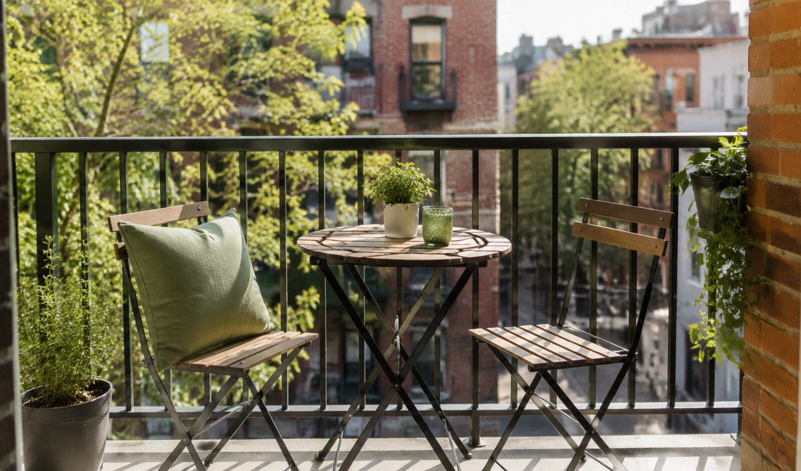 Aménager un petit balcon avec une touche de vert