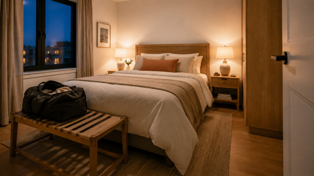 Bien éclairer une chambre d’invités : matières et détails