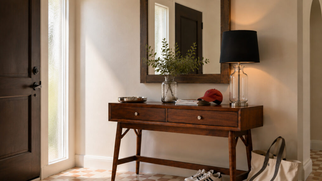 Après le miroir organique : les formes qui prennent la relève – mobilier, lumière et couleurs