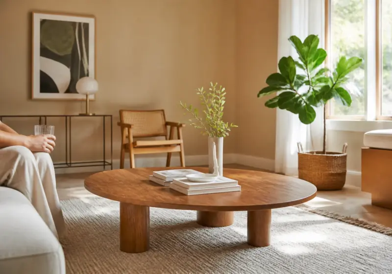 Satin : un jaune-beige assez neutre pour peindre toute la maison ?, inspiration salon