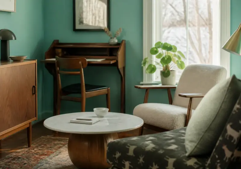 Paruline bleue : optimisme sur les murs après le confinement, inspiration salon