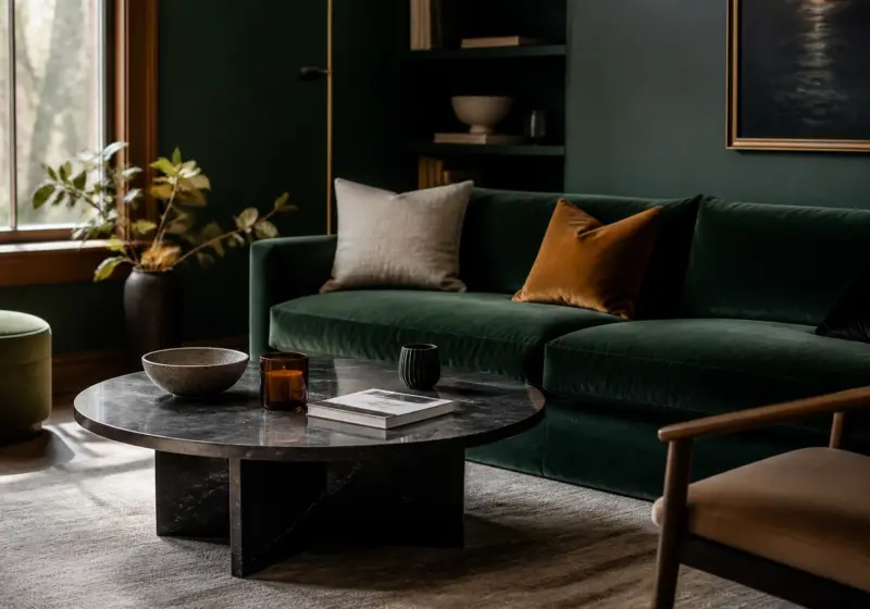 Noir de Grand Manan : noir ou vert ? La nuance qui trompe la lumière, inspiration chambre
