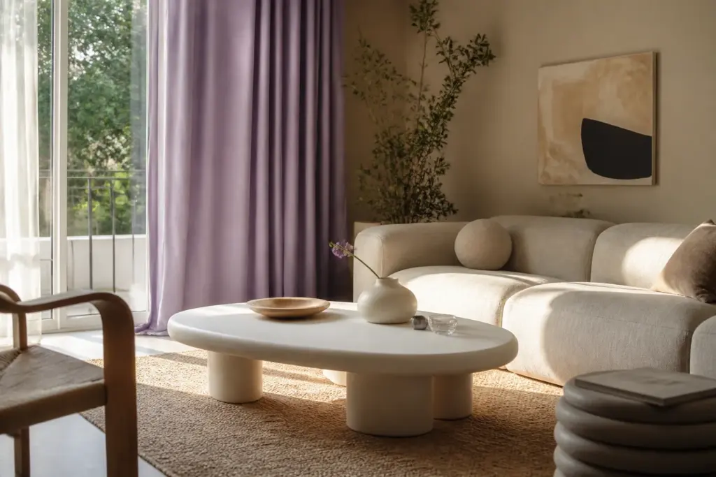 Avant la couleur de l’année : beiges, gris galet et retour du lilas (2006 à 2009) – mobilier, lumière et couleurs