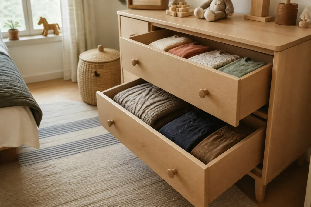La commode est jolie, mais est-elle ancrée? Le contrôle de sécurité avant de réaménager la chambre – mobilier, lumière et couleurs