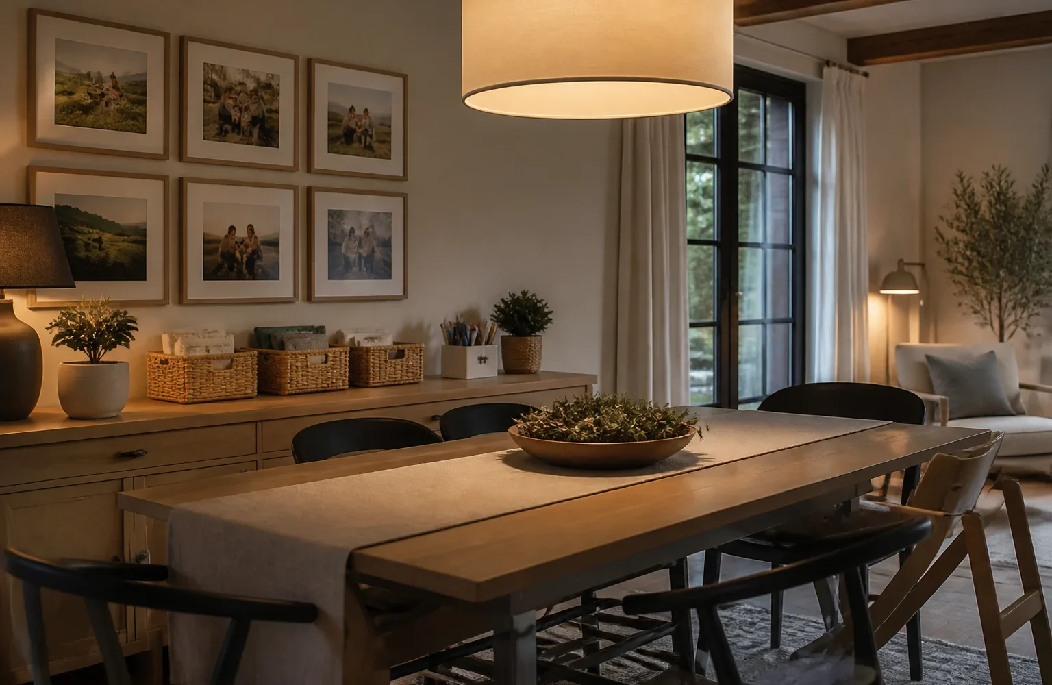 Le panier de devoirs : récupérer la table à manger en moins de deux minutes, inspiration salle à manger